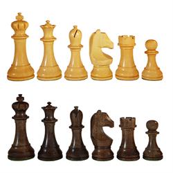Eksklusive World Chess Design skakbrikker. Konge 95 mm. - bruges ved VM. 